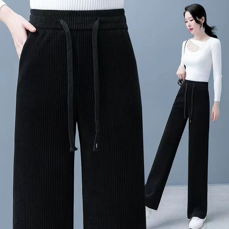 🔥【M-3XL】👖Nové dámske elastické voľné nohavice(💞40-110KG）