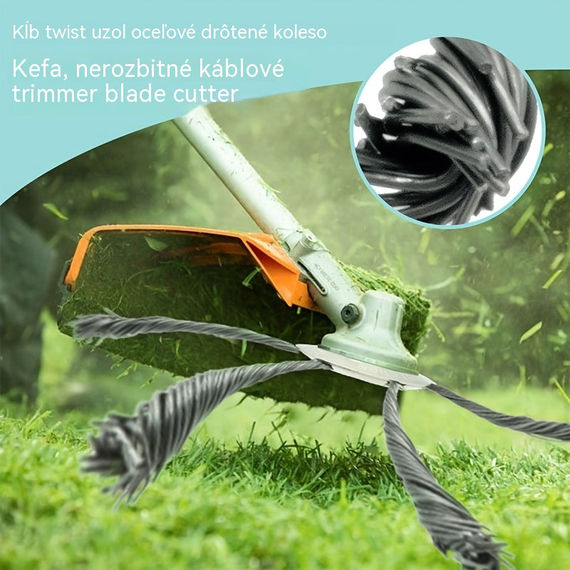 🔥✨【Kúpte 1 kus a získajte 1 zadarmo: 2 kusy】🔥 Vymeniteľná kosačka na kosačku/krovinorez - Oceľová kosačka na kosenie trávy 🌿✂️⚙️