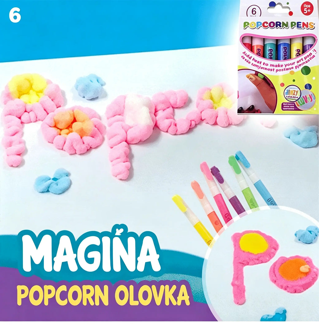 🎁【Kupite 1, dobijte 1 gratis】3D olovka za ispis za djecu: Crtanje mjehurića u stilu kokica (uradi sam)