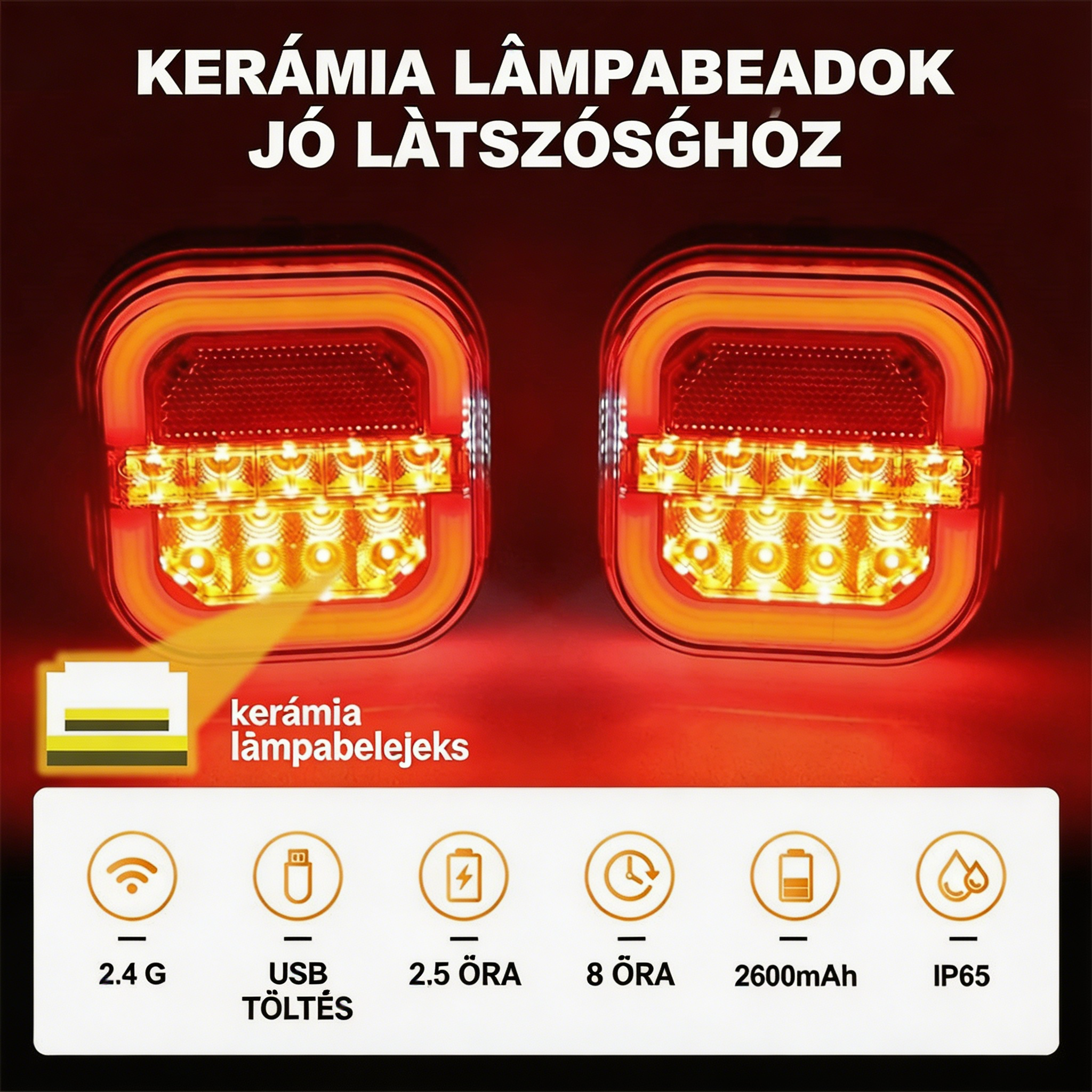 🔥【50%OFF】 🚦 LED-es lámpák autó utánfutókhoz: parkolólámpák, irányjelzők, teherautó hátsó lámpák