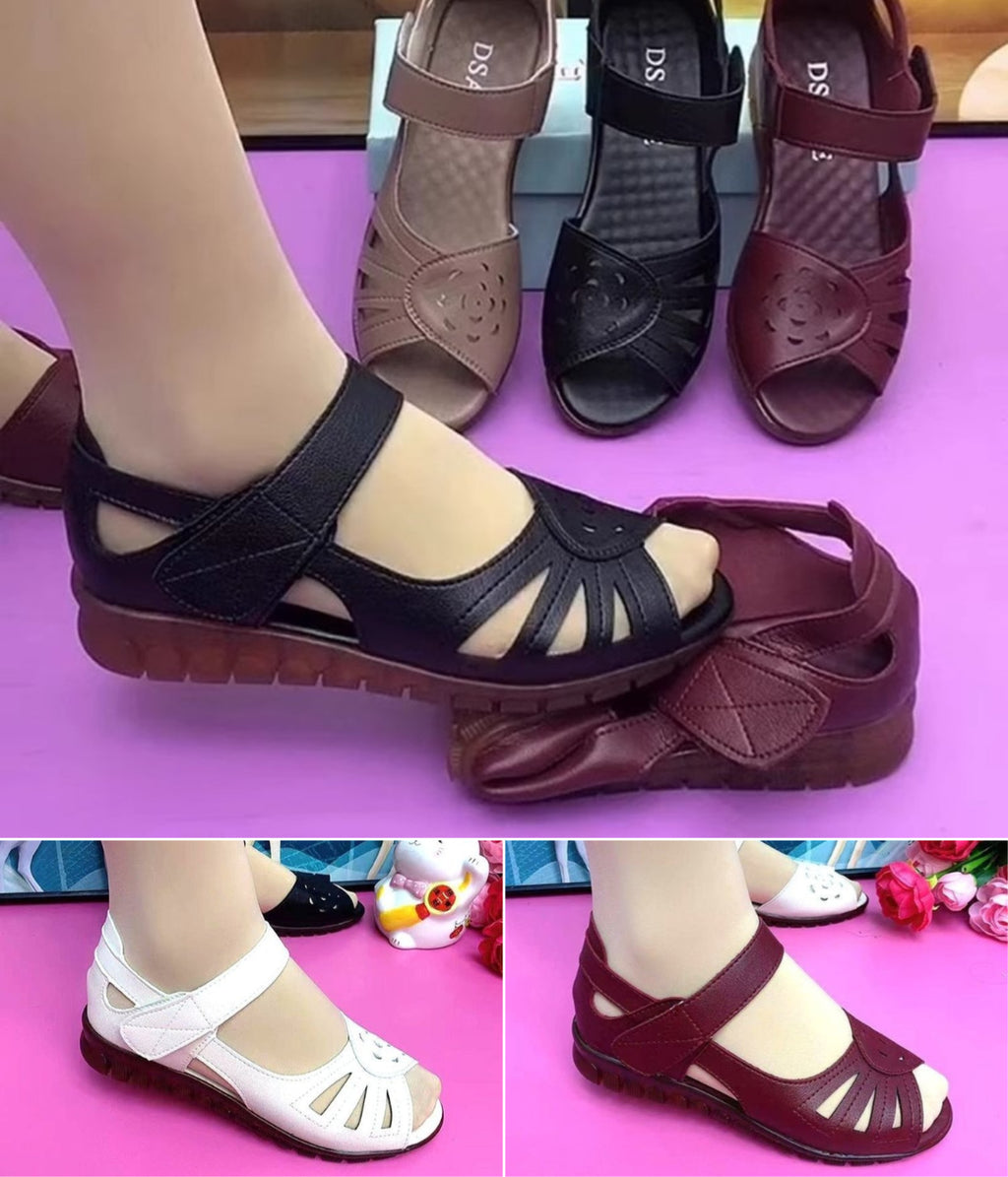 🔥【Vruća rasprodaja】🔥【35-41】Novi model za ljeto, udobne ženske sandale od prave kože s mekim potplatom
