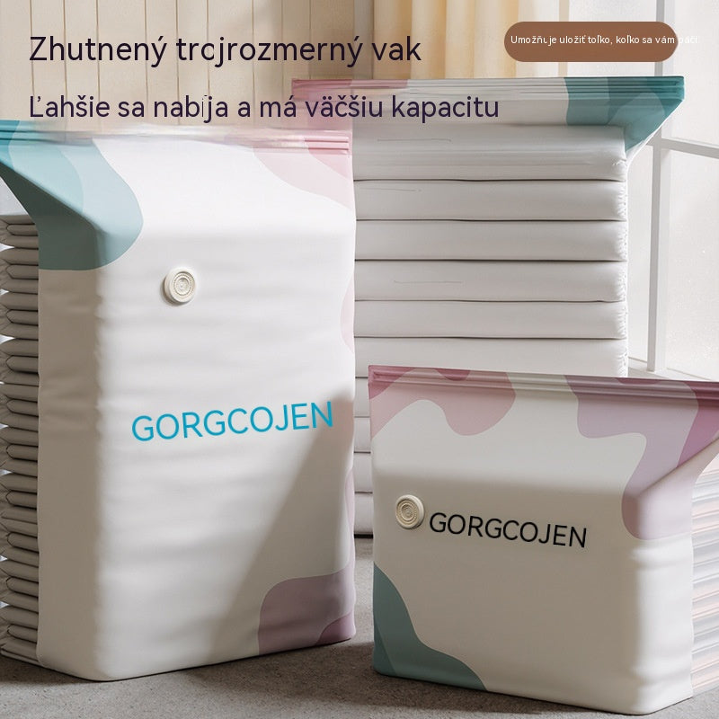 🧳 5 kusov za 27 EUR 💨 Veľká vakuová taška na kompresiu: nie je potrebná pumpa, nepriepustná a šetrí miesto v kufroch i doma ✈️