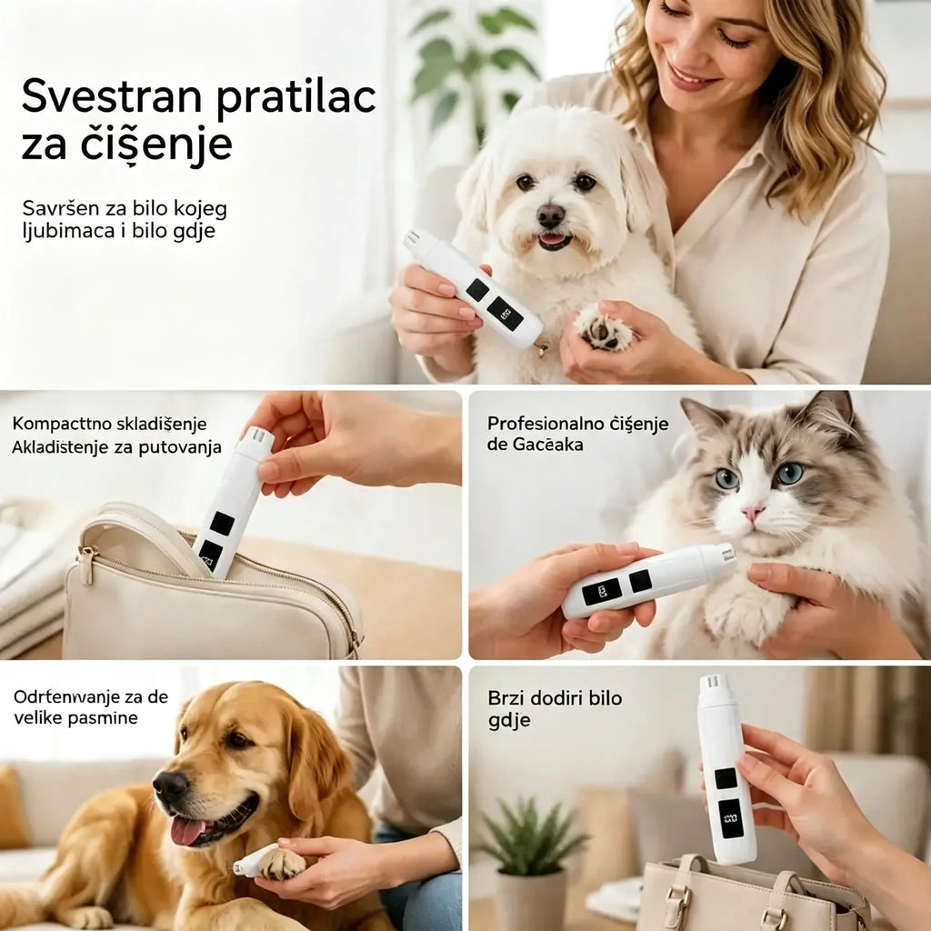 🔥【Kupite 1, dobijte 1 gratis】🐱🐶 Električna turpija za nokte za kućne ljubimce s LED indikatorom napajanja
