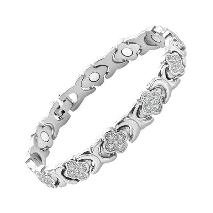 Magnetický náramek Clover Diamond – Objevte své tajemství pro zmírnění stresu a zlepšení magnetického zdraví