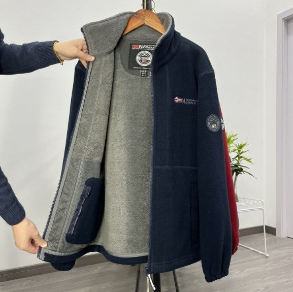 Muška zimska jakna dvostrana, topla i ležerna, od pamuka/vune, idealna za hladne dane 【S-3XL】