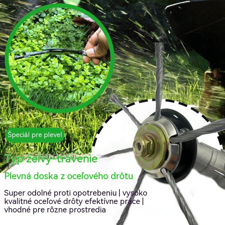 🔥✨【Kúpte 1 kus a získajte 1 zadarmo: 2 kusy】🔥 Vymeniteľná kosačka na kosačku/krovinorez - Oceľová kosačka na kosenie trávy 🌿✂️⚙️