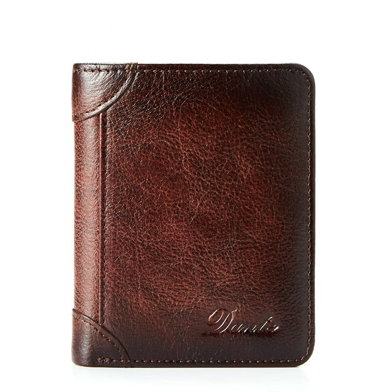 【50%OFF】 👝✨ Nová pánska peňaženka z pravej kože s ochranou proti krádeži