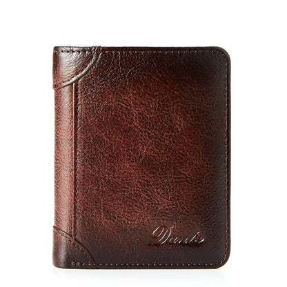 【50%OFF】 👝✨ Nová pánska peňaženka z pravej kože s ochranou proti krádeži