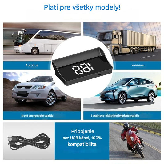 🚗Avtomobilski HUD zaslon｜HD GPS projekcija｜Hitrost v realnem času in varnejša vožnja