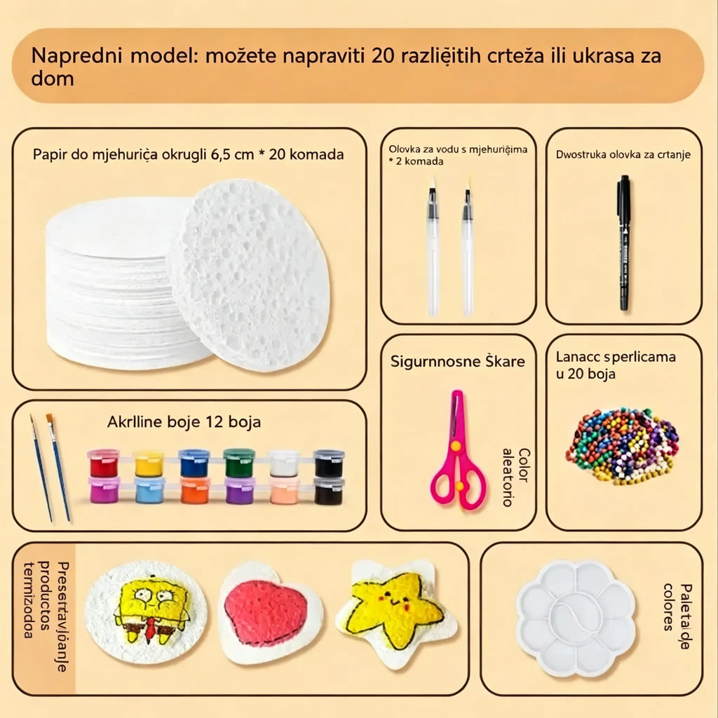🎄Posebna ponuda iznenađenja! 🔮Savladajte čaroliju crtanja! 👩‍🎨Papir za crtanje s teksturom pjene🎁
