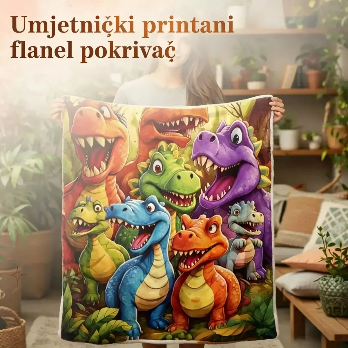 🔥Karirani flanel s umjetničkim printom (Dostupan u raznim veličinama)