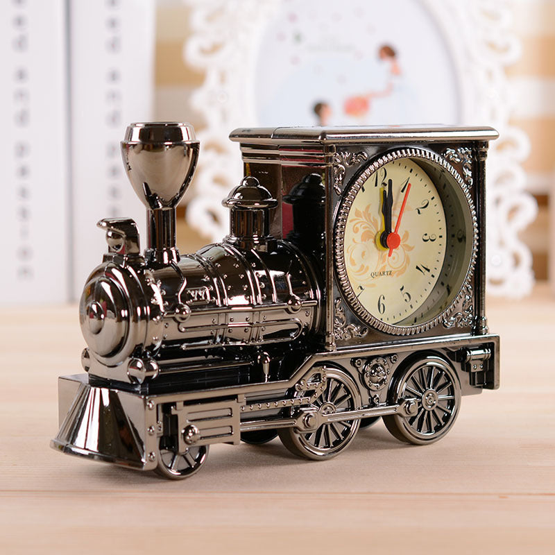 📢📢50% ZĽAVA!! ⏰Retro model parnej lokomotívy s budíkom