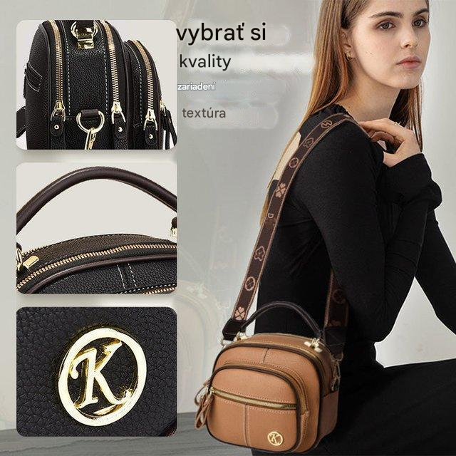 💟【ZĽAVA 45 %】👜2025 Nová malá štvorcová veľkokapacitná prenosná taška/taška na messenger
