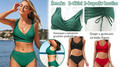 🔥【Posebna ponuda】 Ženski dvodijelni bikini kupaći kostim