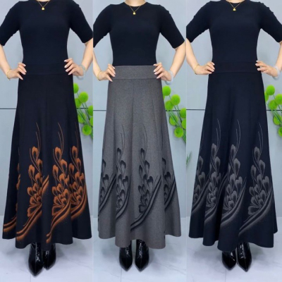 👗🎀【S-3XL】Jesensko in zimsko odebeljeno volneno krilo, modno in vsestransko
