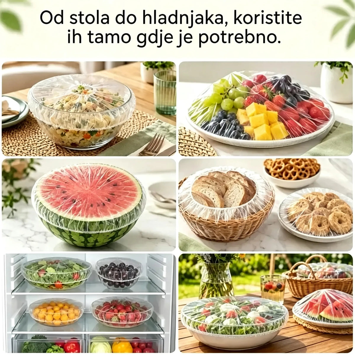 🔥(300 komada) Samo 24 eura🍽️Iznimno veliko, debelo, antibakterijsko plastično pakiranje prikladno za hranu