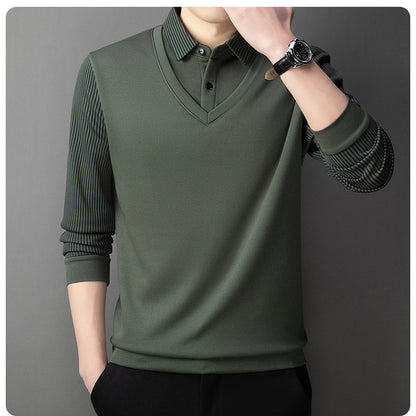 🔥👔【M-4XL】Nova moška dvodelna obleka iz imitacije šenila 2025