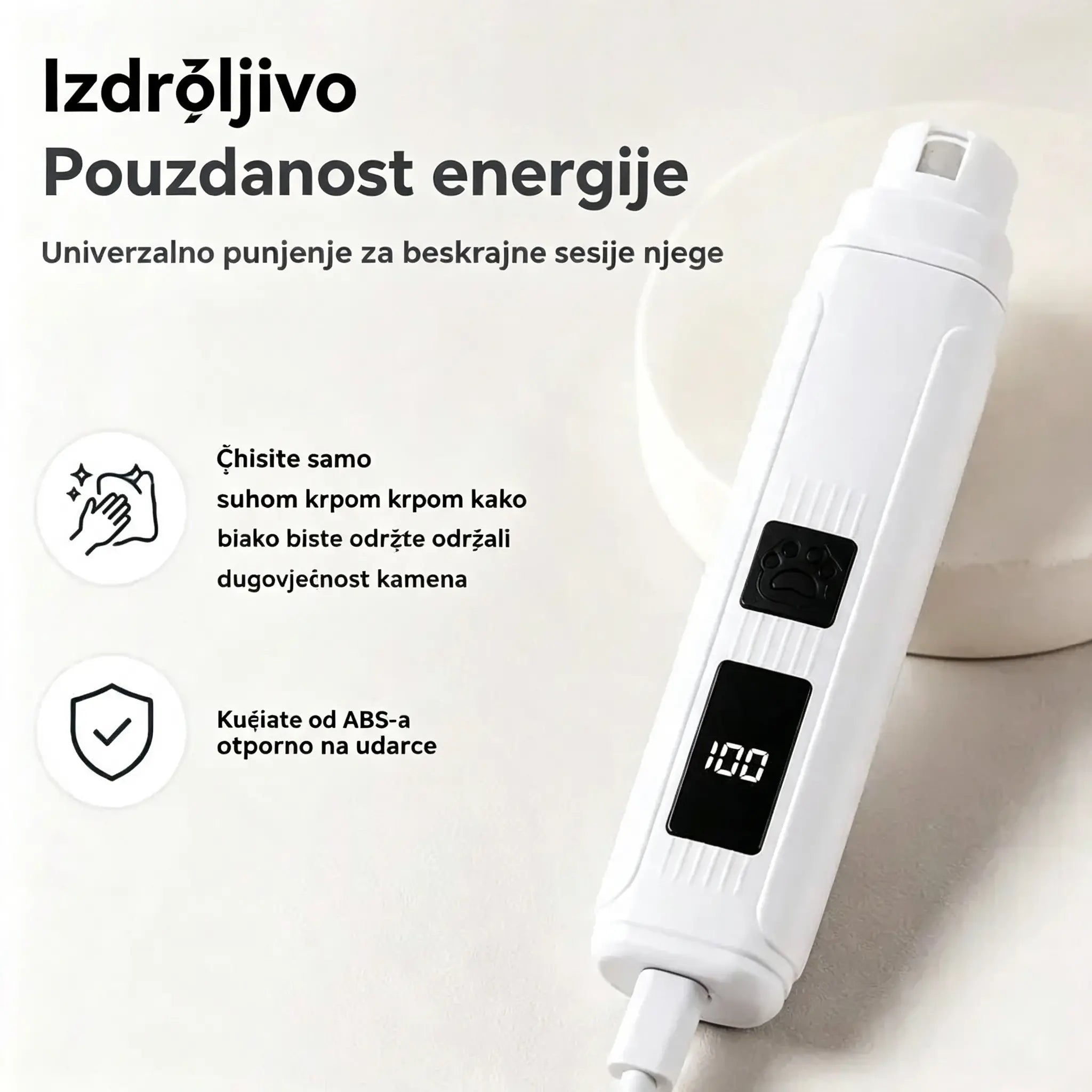 🔥【Kupite 1, dobijte 1 gratis】🐱🐶 Električna turpija za nokte za kućne ljubimce s LED indikatorom napajanja