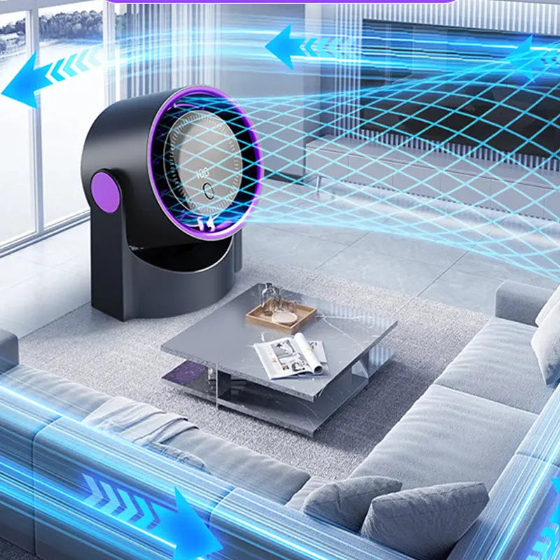 🧊🍃Novi stolni ventilator bez lopatica u obliku turbine (montaža na zid)