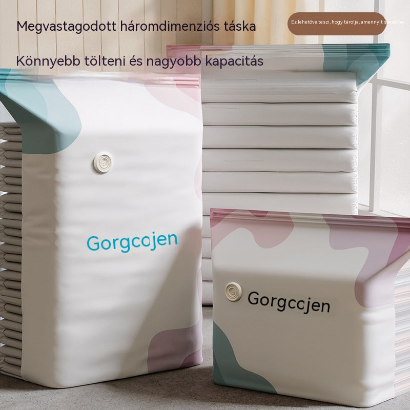 🔥【Korlátozott ideig 50% kedvezmény】Nagy, összenyomható vákuumos tárolózsák: Nincs szükség légpumpára, szivárgásmentes, ideális helytakarékosságra a bőröndben és otthon