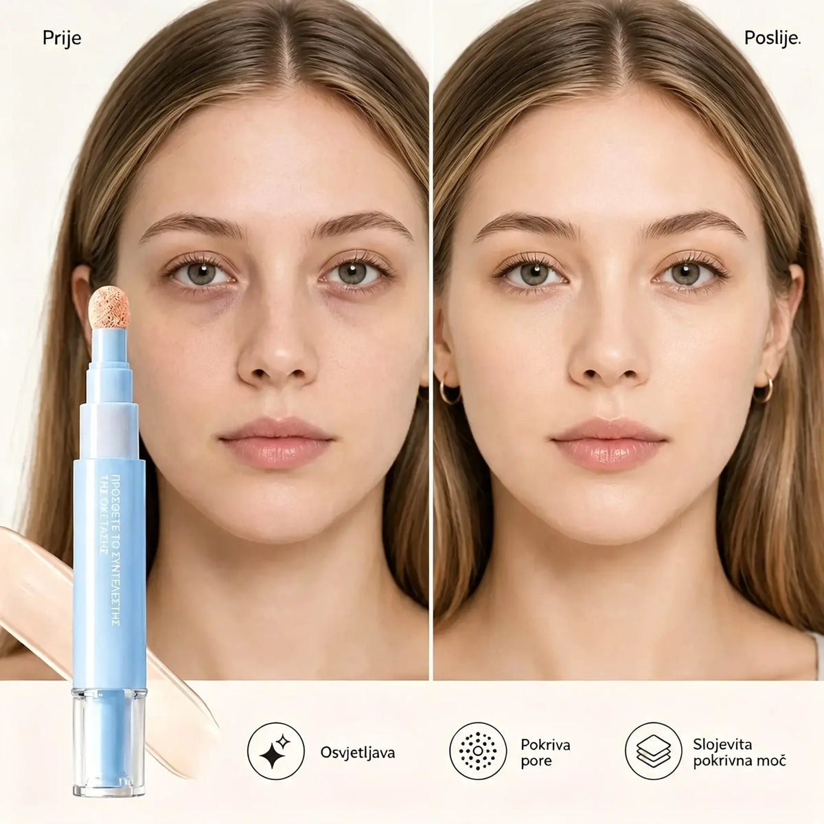 🔥🔥Kupite 1, dobijte 1 gratis! 💄Višenamjenski hidratantni tekući korektor u obliku olovke