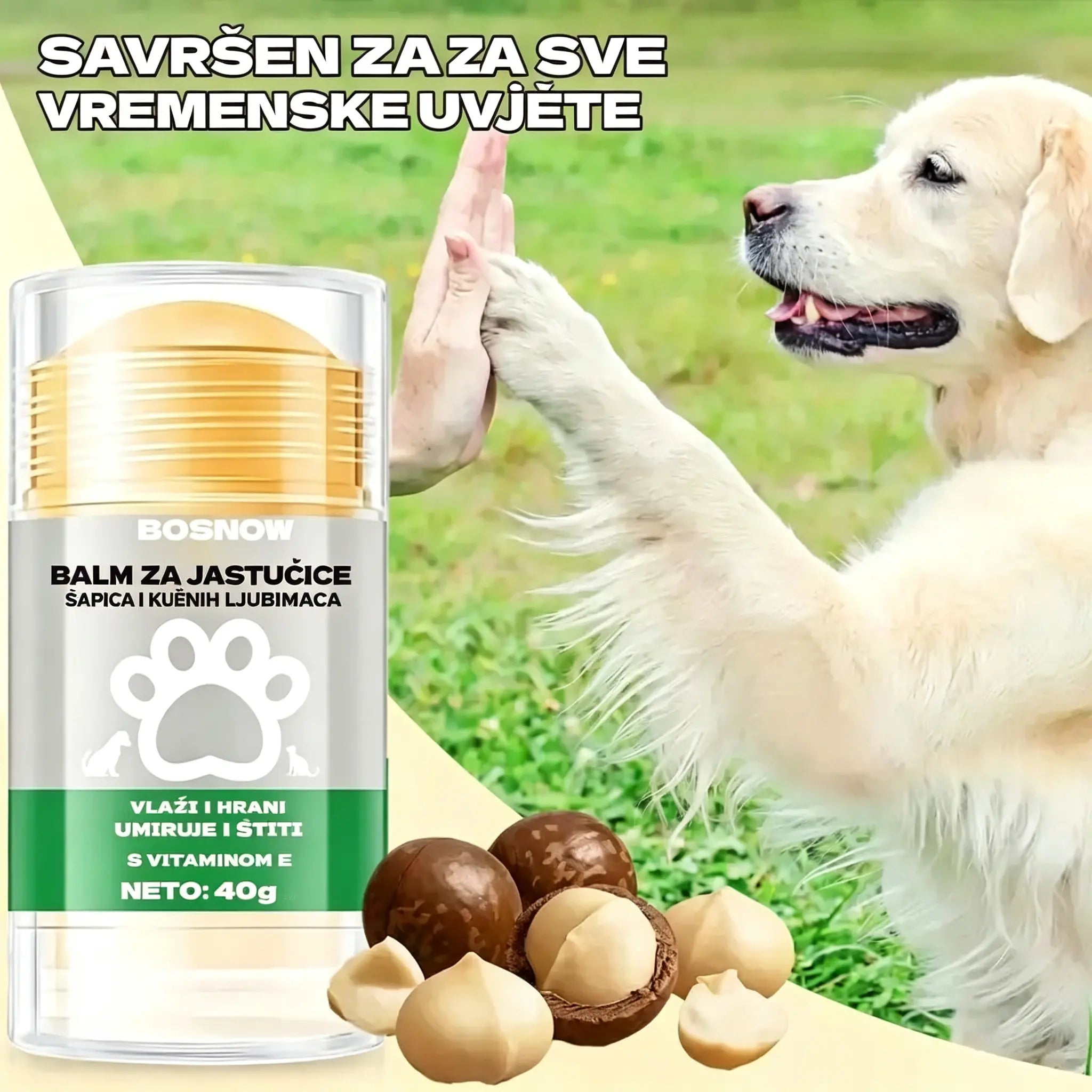 💧🐾 Hidratantni balzam za šape – 🐶 Razmazite meke i zdrave šape svog ljubimca