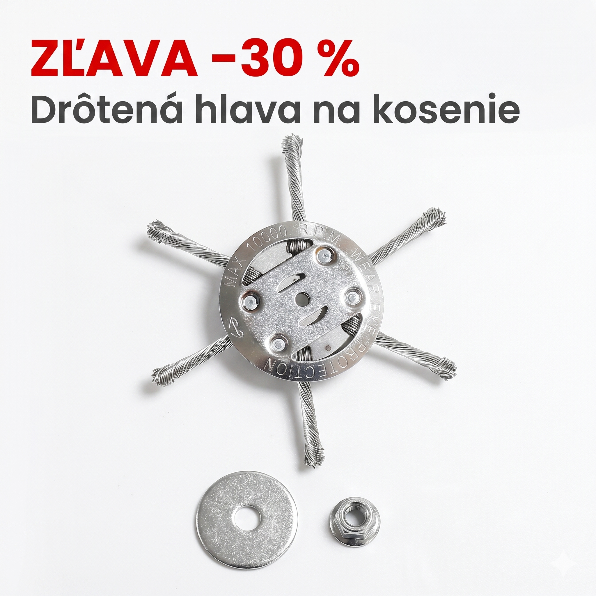 🔥✨【Kúpte 1 kus a získajte 1 zadarmo: 2 kusy】🔥 Vymeniteľná kosačka na kosačku/krovinorez - Oceľová kosačka na kosenie trávy 🌿✂️⚙️