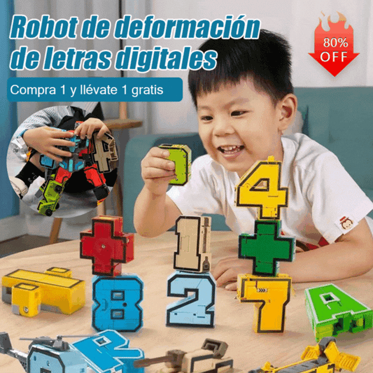🧩 [50% zľava] Transformery s abecedou a číslami pre deti – 🚗 Zábava, kreativita a učenie