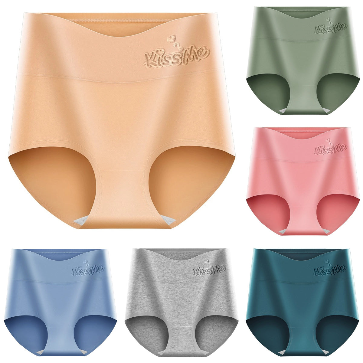 💖Zadnji dan, 50% popusta – 【Set od 6 dijelova】Gaćice visokog struka za podizanje tijela od vrhunskog pamuka✨️ (45-105 kg)