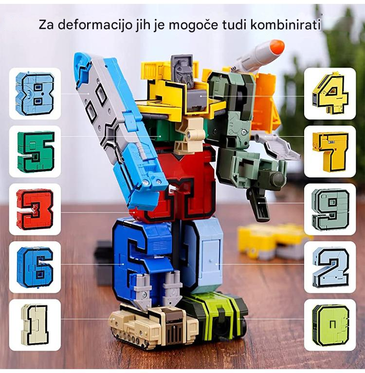 🔥【Najbolje prodajana】🧒Digitalno transformirajoča se robotska igrača za otroke