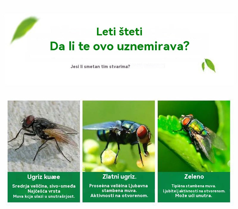 🦟【Iznenađujuća posebna cijena】❤️ Posebno dizajnirano za suzbijanje komaraca i muha na farmama, jedno pakiranje može ubiti buhe/skakavce/žohare/muhe/komarce!