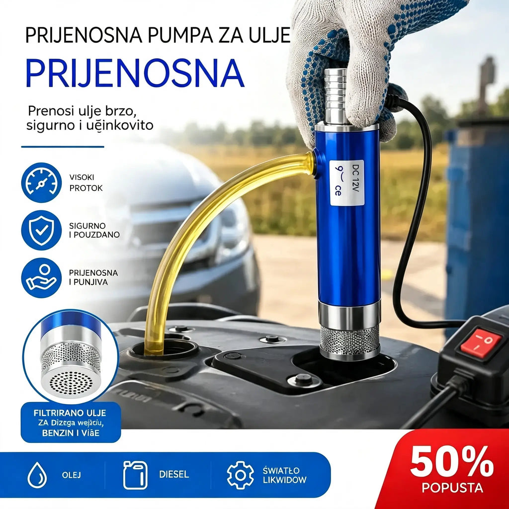 【Električna pumpa za ulje】Nova Denaqi 21V litijeva baterijska pumpa za ulje, pumpa za ulje i vodu s dvostrukom namjenom, litijeva baterija