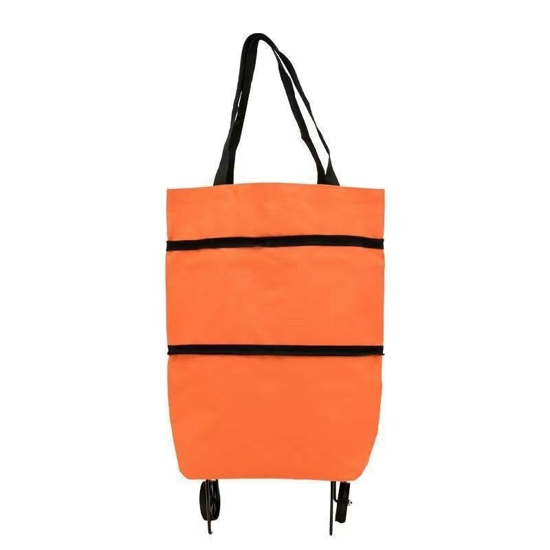 1 artikl za 29 € [Najprodavaniji proizvod] 🛒♻️ Sklopiva torba/ruksak za kupovinu 2 u 1, lagana torba/kolica za kupovinu na kotačima