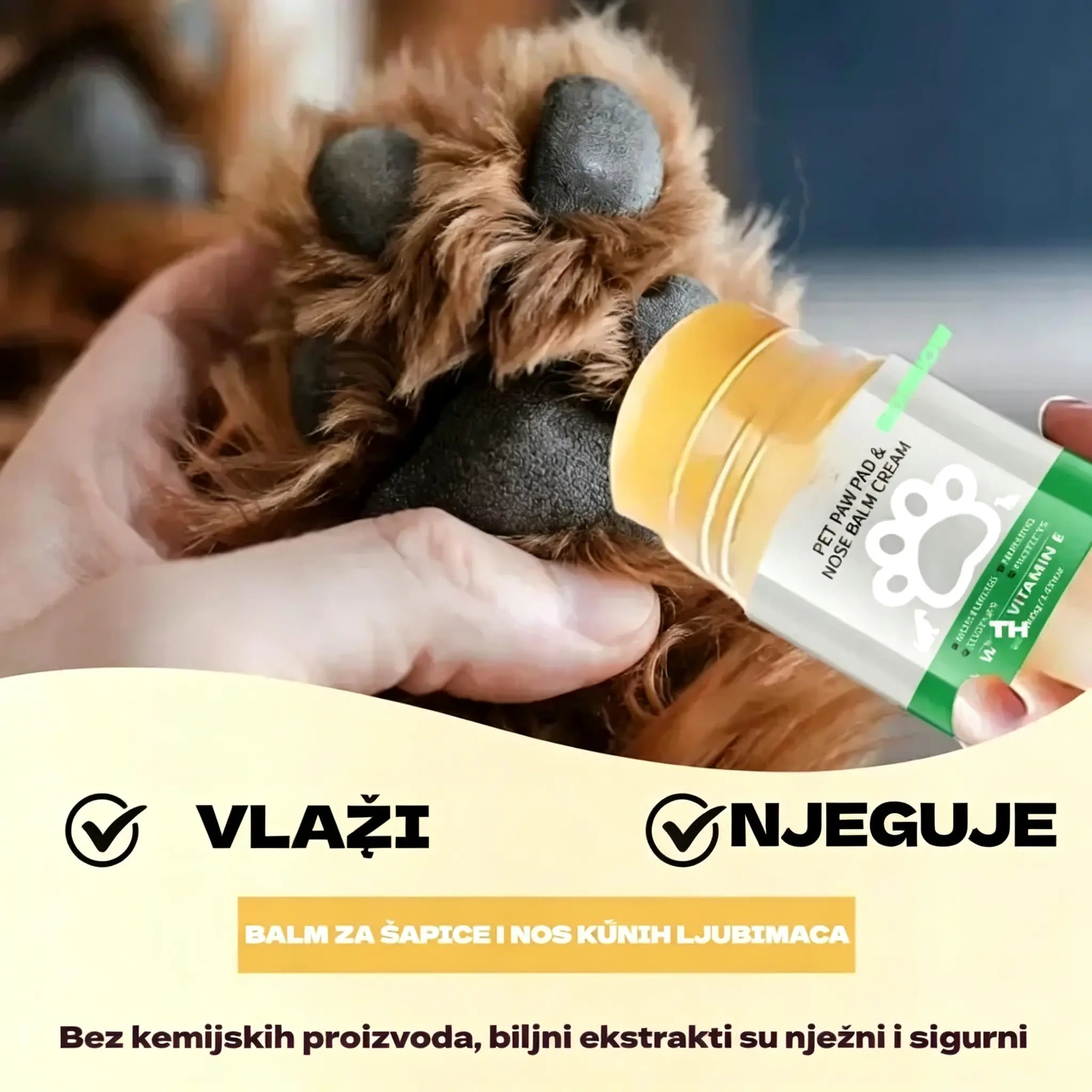 💧🐾 Hidratantni balzam za šape – 🐶 Razmazite meke i zdrave šape svog ljubimca