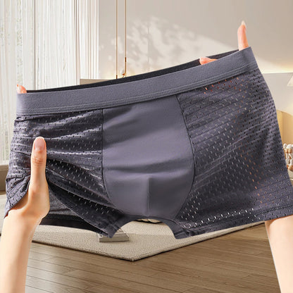 🔥【Kúpte 4 kusov a získajte 4 kusov zadarmo】Pánske pohodlné priedušné sieťované boxerky