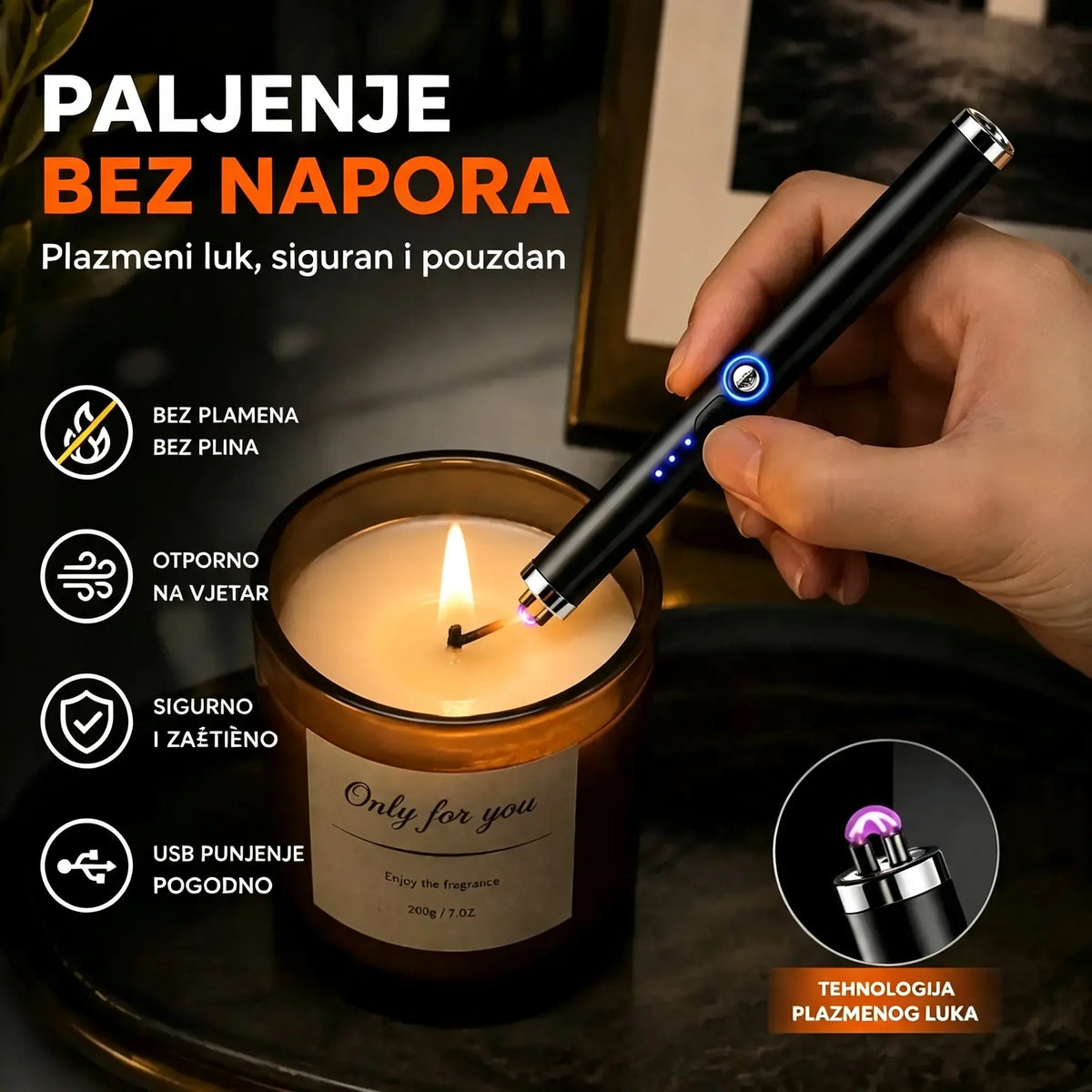 🎁50% POPUSTA🎁 Svjetiljka za samoobranu 4 u 1 Arc