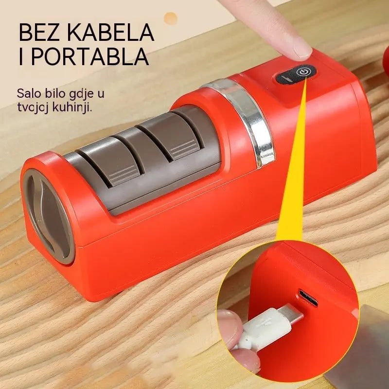 ⏳ 40% popusta! 🔪 Višenamjenski bežični električni oštrač za noževe, punjiv ✨