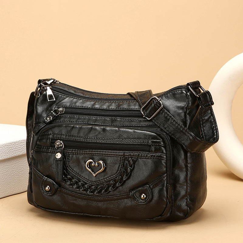 💐50% POPUSTA! 🎁Ženska mekana PU torba preko tijela – Više džepova za savršenu organizaciju 👜🔑