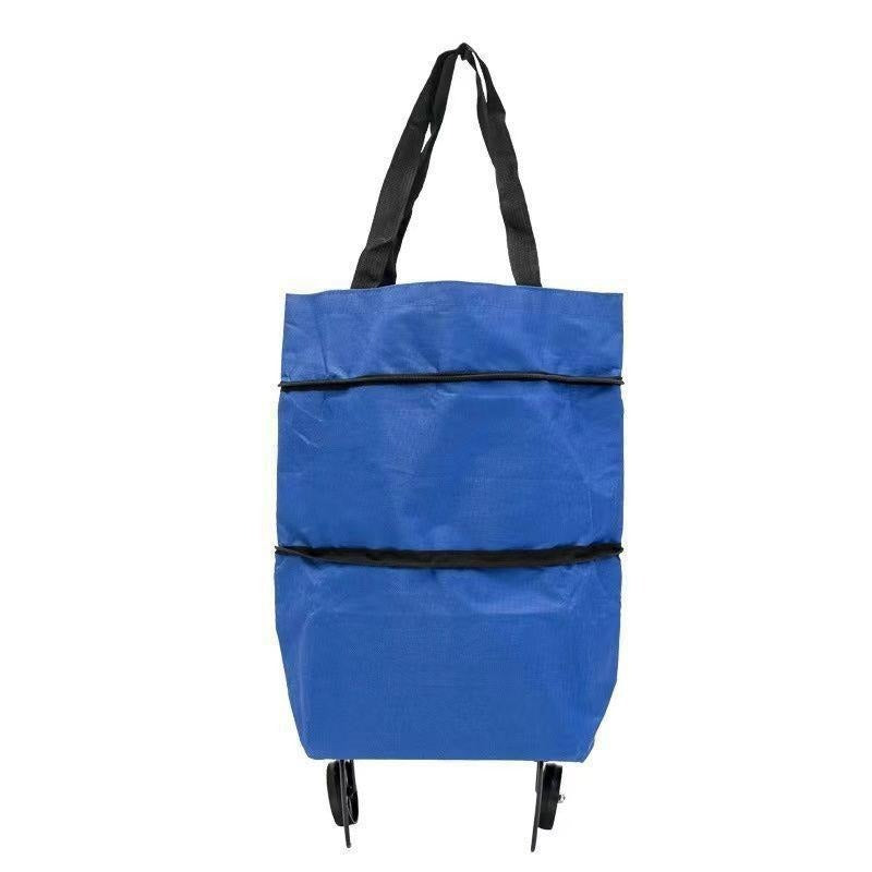 1 artikl za 29 € [Najprodavaniji proizvod] 🛒♻️ Sklopiva torba/ruksak za kupovinu 2 u 1, lagana torba/kolica za kupovinu na kotačima