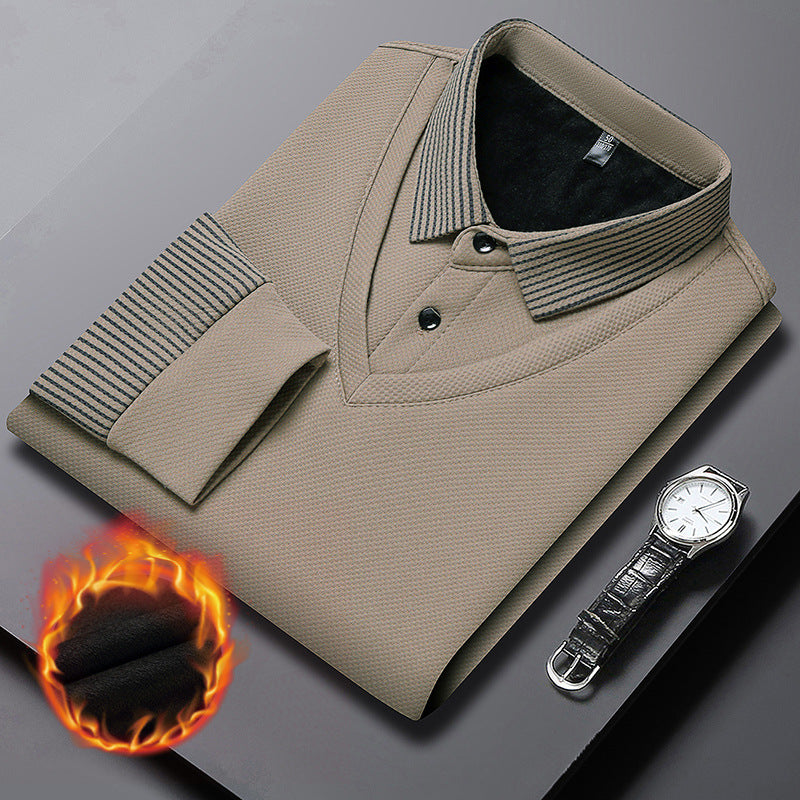 【M-4XL】Dvodijelna POLO majica s lažnim prugama